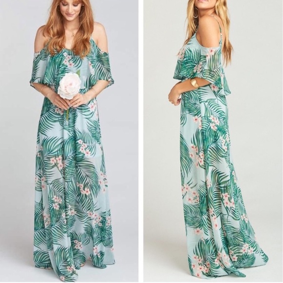 Show Me Your MuMu Dresses & Skirts - SMYM Floral Hanalei Dream Off Shoulder Maxi Dress